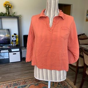 Orange Lightweight Blouse